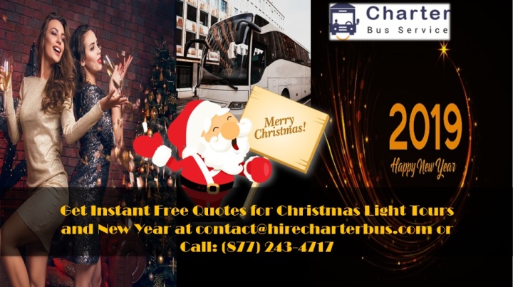 Christmas Light Tours and New Year Charter Bus
